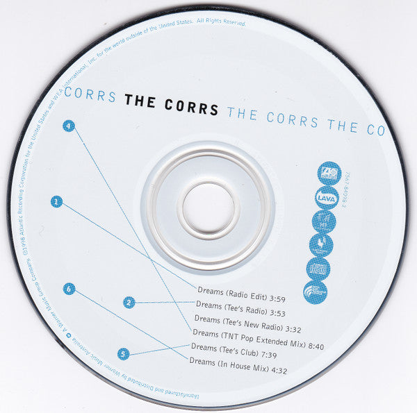 The Corrs : Dreams (CD, Single, Car)