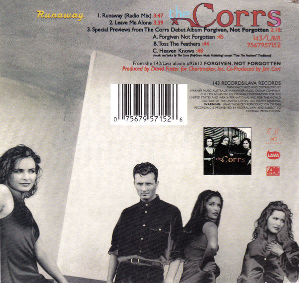 The Corrs : Runaway (CD, Single, Car)