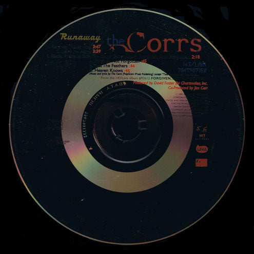 The Corrs : Runaway (CD, Single, Car)