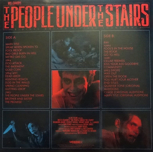 Don Peake : Wes Craven's The People Under The Stairs (Original Motion Picture Soundtrack) (LP, Album, Red)