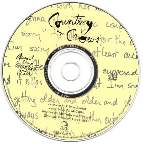 Counting Crows : August And Everything After (CD, Album)