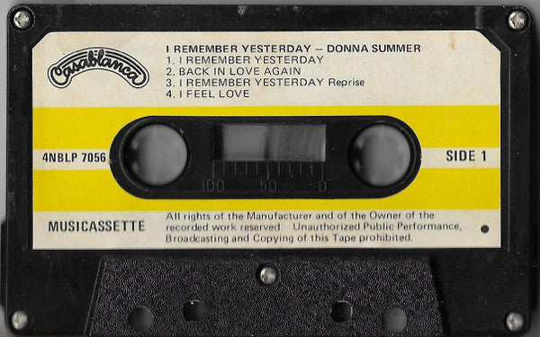 Donna Summer : I Remember Yesterday (Cass, Album)