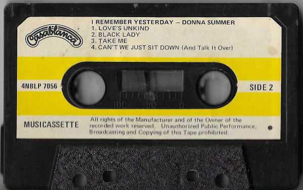 Donna Summer : I Remember Yesterday (Cass, Album)