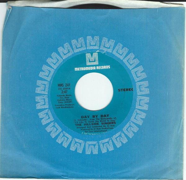 The Hillside Singers : We're Together / Day By Day (7")