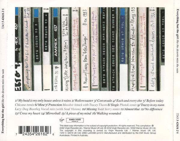 Everything But The Girl : Like The Deserts Miss The Rain (CD, Comp, P/Mixed)