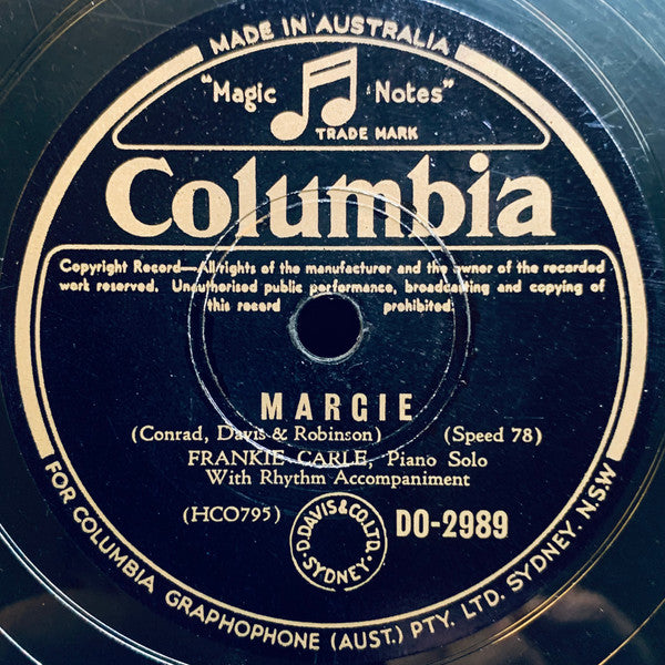 Frankie Carle : Margie / Rose Marie (Shellac, 10")