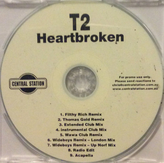 T2 (5) : Heartbroken (CDr, Single, Promo)