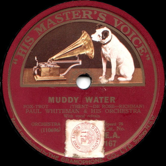 Paul Whiteman And His Orchestra / Nat Shilkret And The Victor Orchestra : Muddy Water / Ain't She Sweet (Shellac, 10")