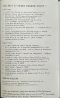 Kenny Rogers : The Best Of Kenny Rogers Vol. 2 (Cass, Comp)
