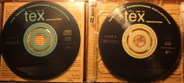 Tex Morton (2) : The Regal Zonophone Collection Vol. 1 1936-38 (2xCD, Comp, Mono)