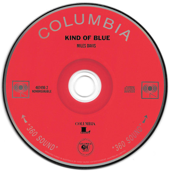 Miles Davis : Kind Of Blue (CD, Album, RE, RM)