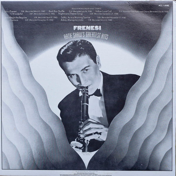 Artie Shaw : Frenesi – Artie Shaw's Greatest Hits  (LP, Comp, RE)