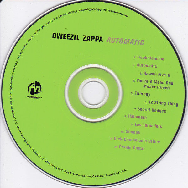 Dweezil Zappa : Automatic (CD, Album)