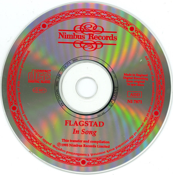 Kirsten Flagstad : In Song (CD, Comp, Mono, RM)