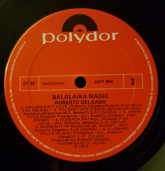 Roberto Delgado* : Balalaika Magic (LP, Album)