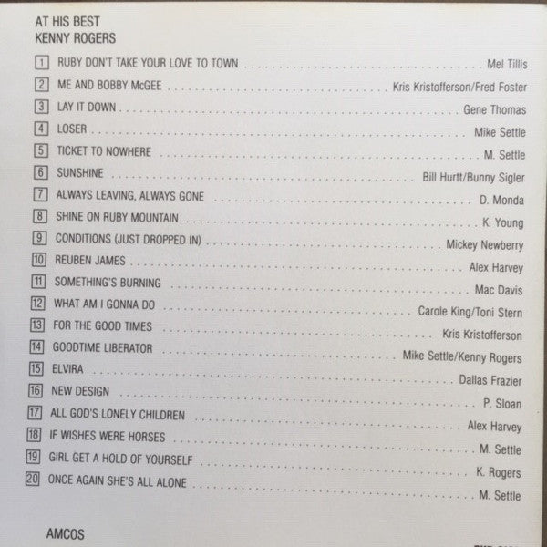 Kenny Rogers : At His Best (CD, Comp)