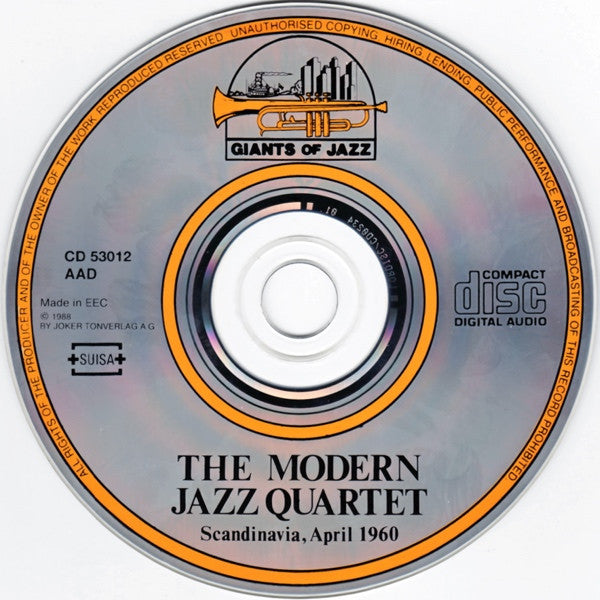 The Modern Jazz Quartet : Scandinavia, April 1960 (CD, Album)