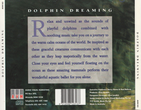 Clive Lendich : Dolphin Dreamtime (CD, Album)