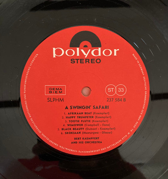 Bert Kaempfert & His Orchestra : A Swingin' Safari (LP, Album)