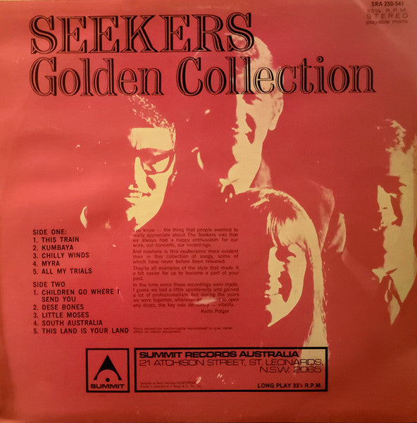 The Seekers : Seekers Golden Collection (LP, Comp, RE, Ele)