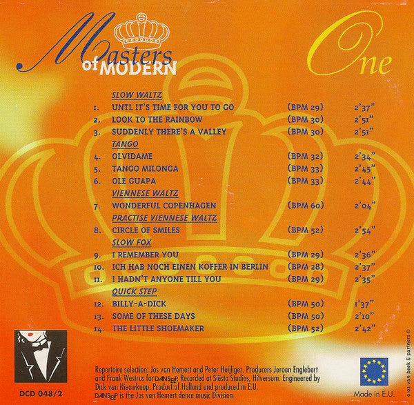 Dancelife* : Masters Of Modern One (CD, Album)