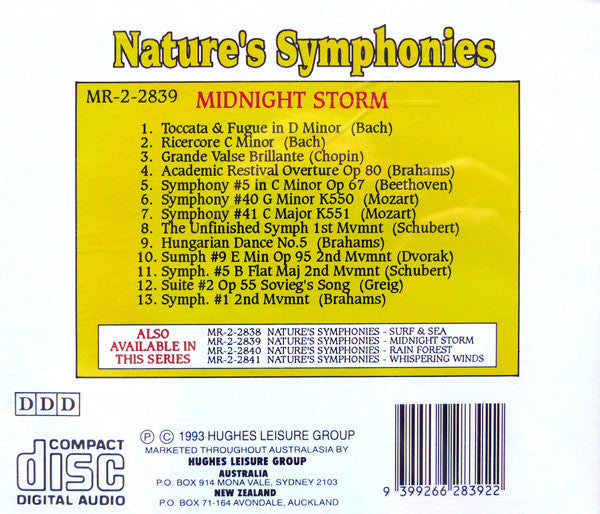 Unknown Artist : Nature's Symphonies - Midnight Storm (CD, Album)