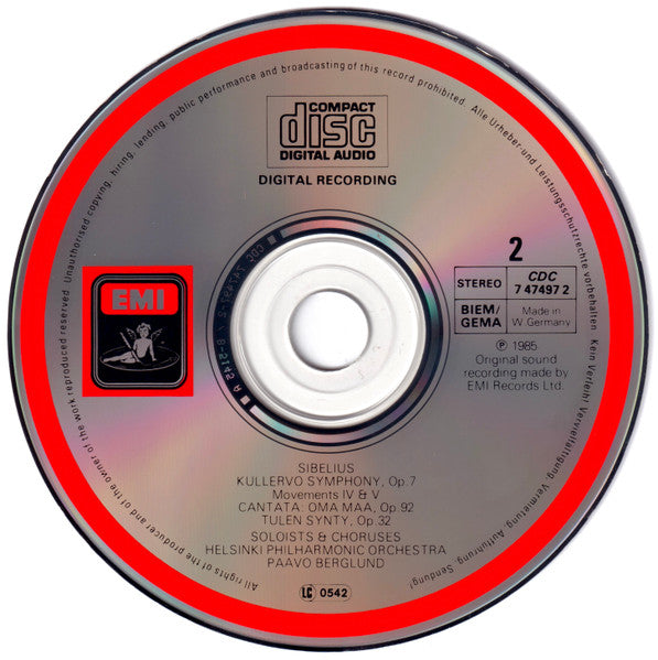 Jean Sibelius : Kullervo - The Origin Of Fire - Our Native Land (2xCD, Album)