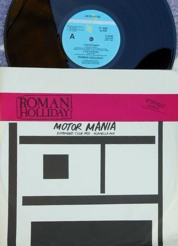 Roman Holliday : Motor Mania (Extended Club Mix) (12", Single)