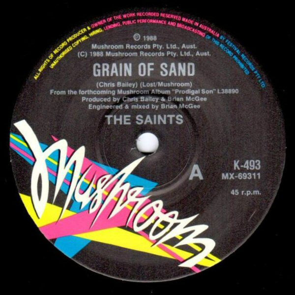 The Saints (2) : Grain Of Sand (7", Single)
