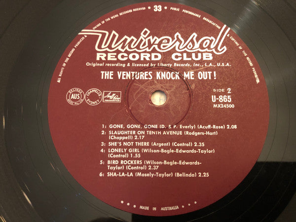 The Ventures : Knock Me Out! (LP, Album, Mono)