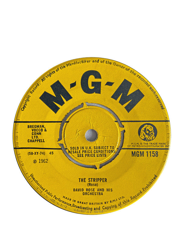 David Rose & His Orchestra : The Stripper (7", RE, 4-p)