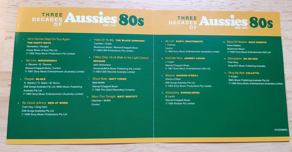 Various : Three Decades Of Aussies Disc Two 80's (CD-ROM, Comp)