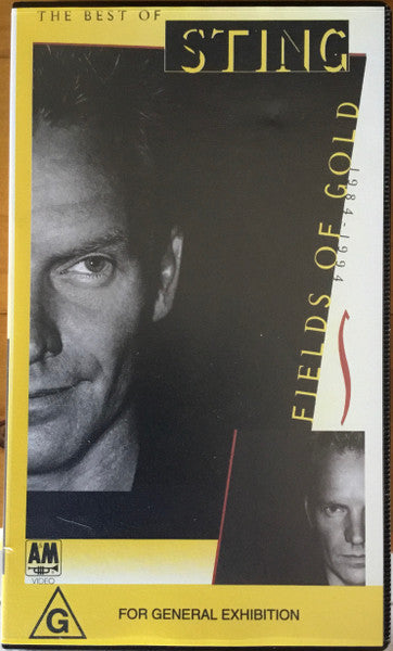 Sting : Fields Of Gold: The Best Of Sting 1984 - 1994 (VHS, Comp, PAL)