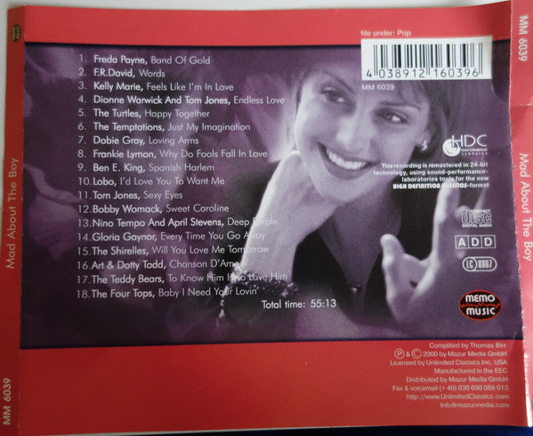 Various : Mad About The Boy (CD, Comp)