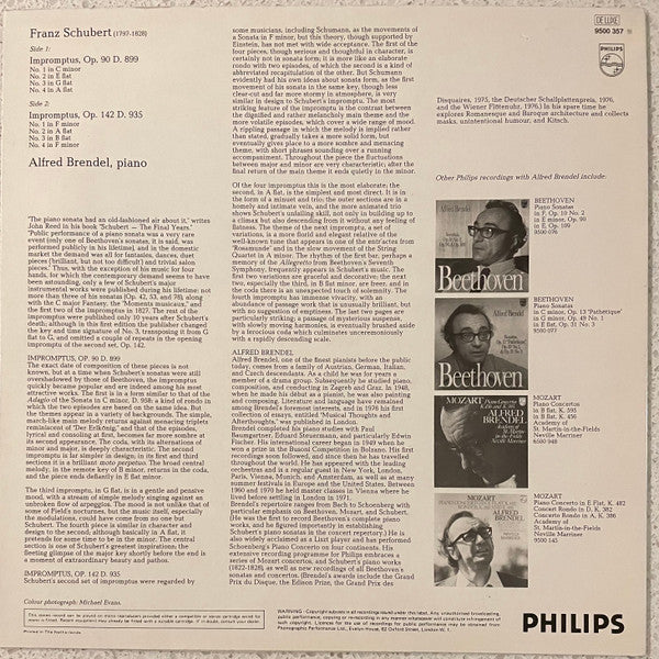Franz Schubert - Alfred Brendel : Impromptus Op.90, D.899 - Op.142, D.935 (LP, Comp)