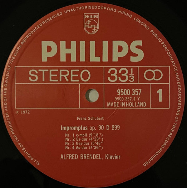 Franz Schubert - Alfred Brendel : Impromptus Op.90, D.899 - Op.142, D.935 (LP, Comp)