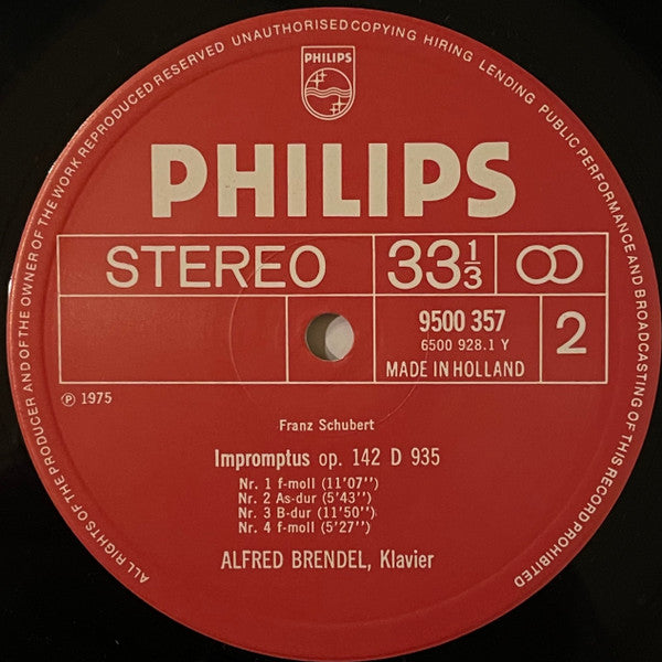 Franz Schubert - Alfred Brendel : Impromptus Op.90, D.899 - Op.142, D.935 (LP, Comp)