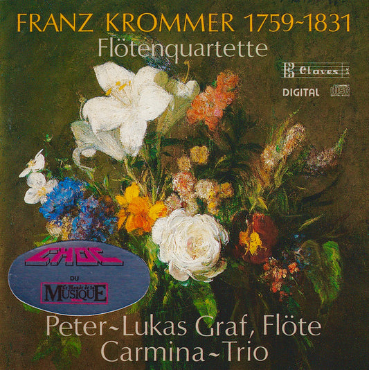 František Vincenc Kramář - Krommer, Peter-Lukas Graf, Carmina Trio : Flötenquartette (Three Flute Quartets) (CD, Album)