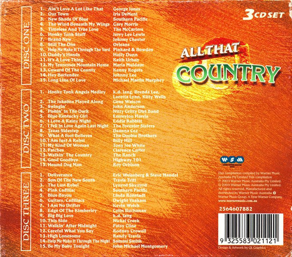 Various : All That Country (Box + 3xCD, Comp)