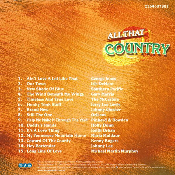 Various : All That Country (Box + 3xCD, Comp)