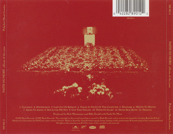 Faith No More : Album Of The Year (CD, Album)