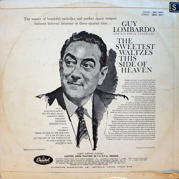 Guy Lombardo And His Royal Canadians : The Sweetest Waltzes This Side Of Heaven (LP, Album, RE)