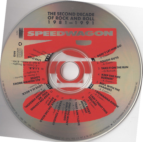 REO Speedwagon : The Second Decade Of Rock And Roll 1981 To 1991 (CD, Comp, Pit)