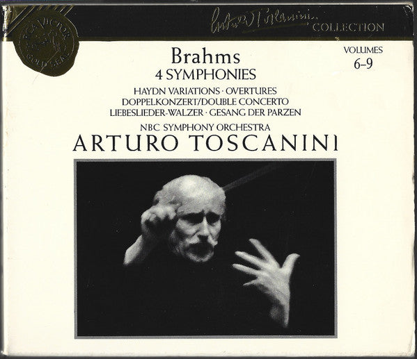 Johannes Brahms - Arturo Toscanini, NBC Symphony Orchestra : 4 Symphonies (4xCD, Mono, RE + Box, Comp)