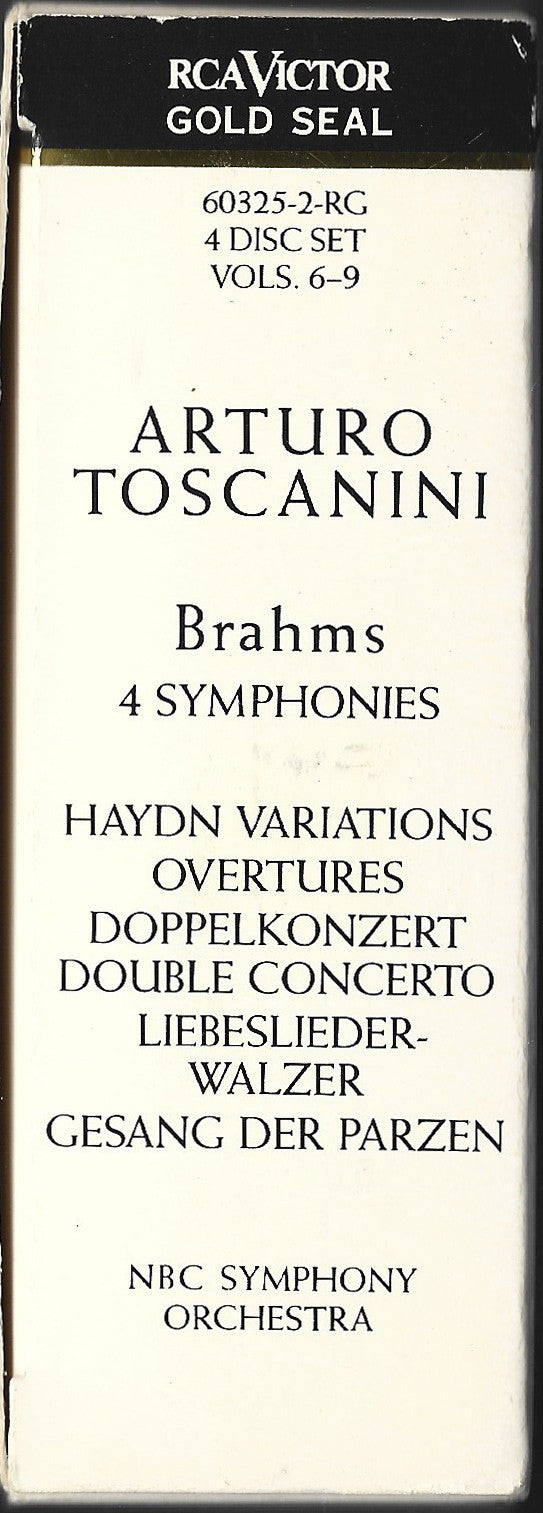 Johannes Brahms - Arturo Toscanini, NBC Symphony Orchestra : 4 Symphonies (4xCD, Mono, RE + Box, Comp)