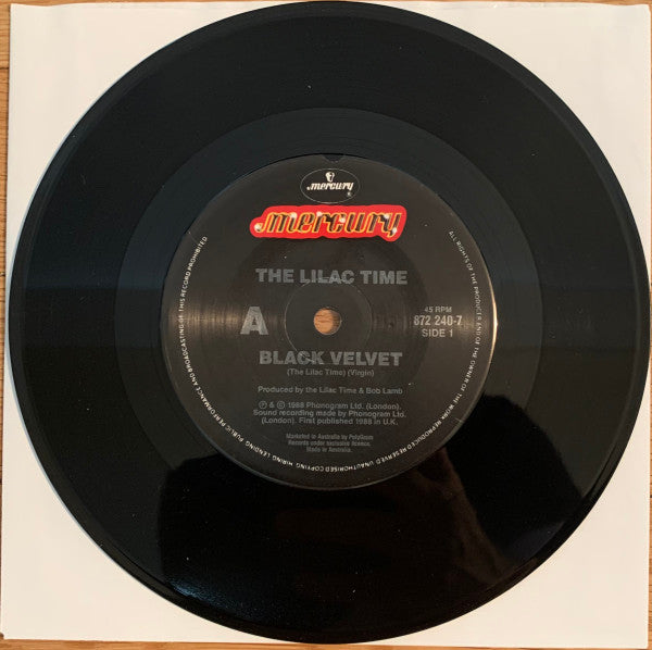 The Lilac Time : Black Velvet (7", Single)
