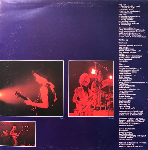 Skyhooks : Ego Is Not A Dirty Word (LP, Album)