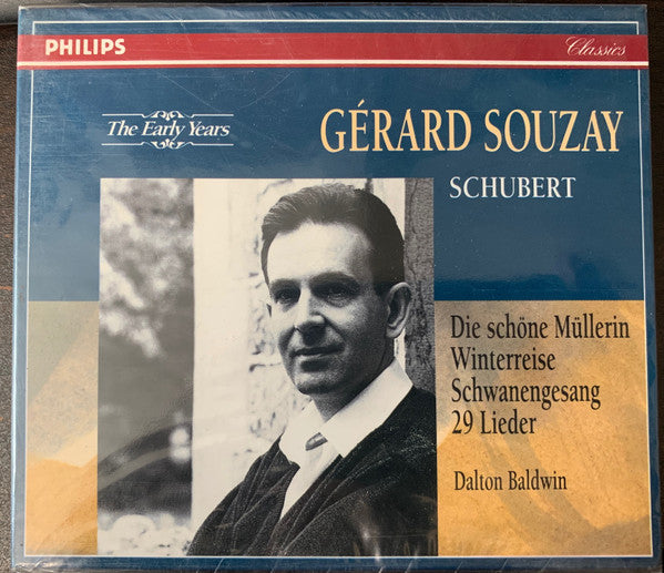 Schubert* - Gérard Souzay, Dalton Baldwin : Die Schöne Müllerin; Winterreise; Schwanengesang; 29 Lieder (4xCD, RM + Box, Comp, Sli)