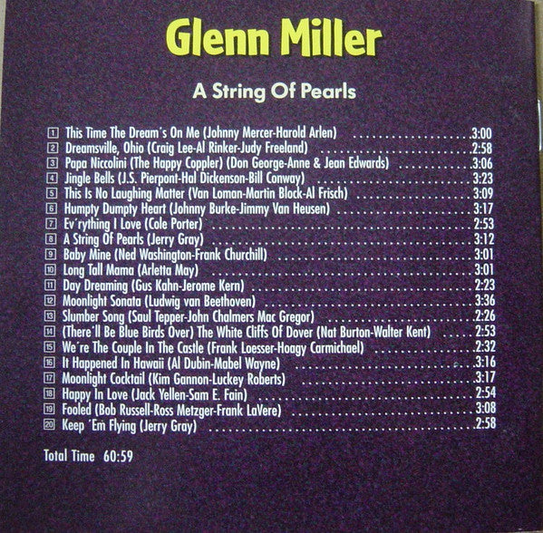 Glenn Miller : A String Of Pearls (CD, Comp)