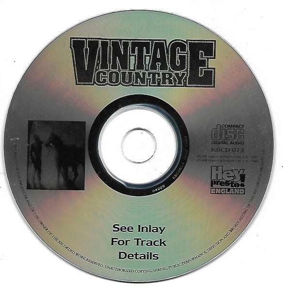 Various : Vintage Country (CD, Comp)